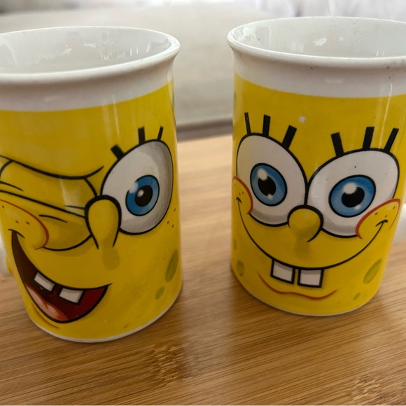 Vintage SpongeBob Coffee Cups - Picture 1 of 4